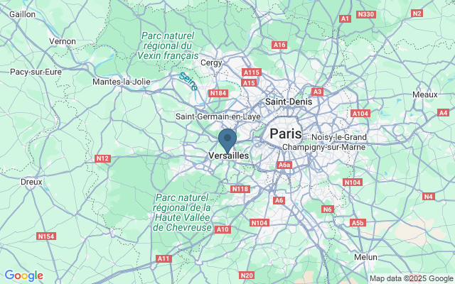 Kaart met locatie Paleis van Versailles